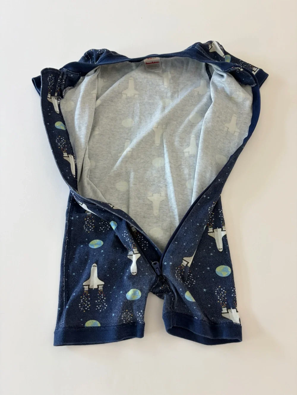 Hanna Andersson Baby Summer Zip Sleeper Galactic Print 100% Organic 3T